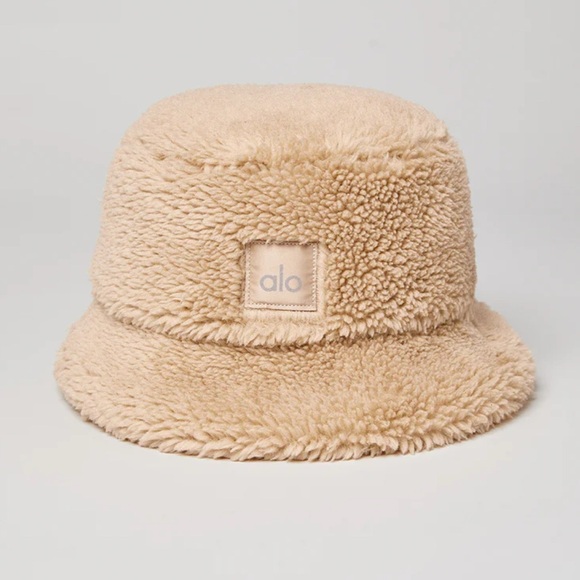 ALO Yoga Tan Fuzzy Bucket Hat main image 5